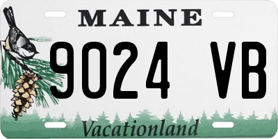 ME license plate 9024VB