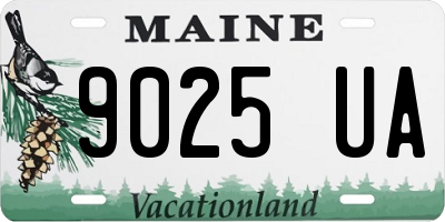 ME license plate 9025UA