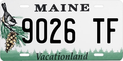 ME license plate 9026TF