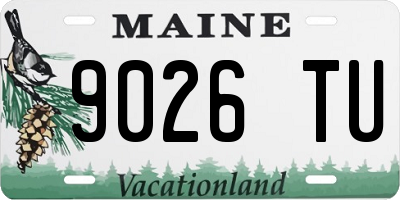 ME license plate 9026TU