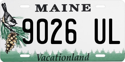 ME license plate 9026UL