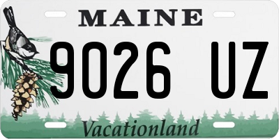 ME license plate 9026UZ