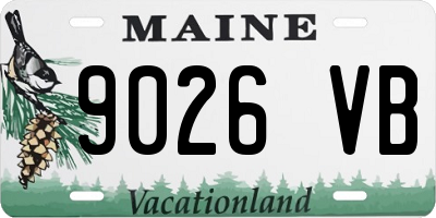 ME license plate 9026VB