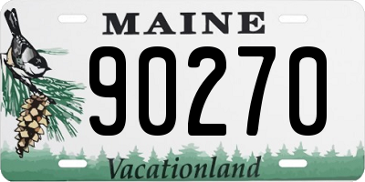 ME license plate 90270