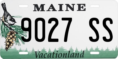ME license plate 9027SS