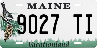 ME license plate 9027TI