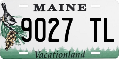ME license plate 9027TL