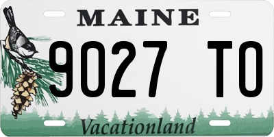 ME license plate 9027TO