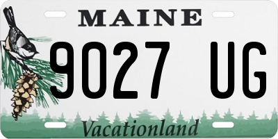 ME license plate 9027UG