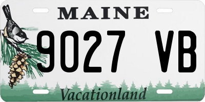 ME license plate 9027VB