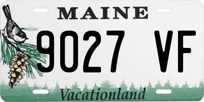 ME license plate 9027VF
