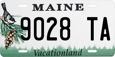 ME license plate 9028TA