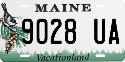 ME license plate 9028UA