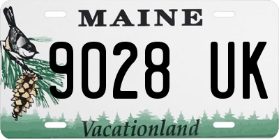 ME license plate 9028UK