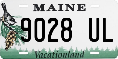 ME license plate 9028UL