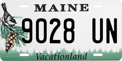 ME license plate 9028UN