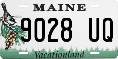 ME license plate 9028UQ