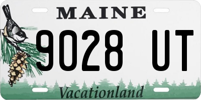 ME license plate 9028UT