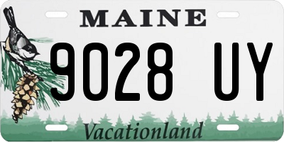 ME license plate 9028UY
