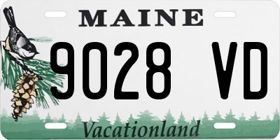 ME license plate 9028VD