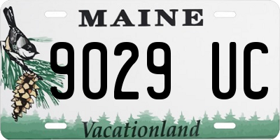 ME license plate 9029UC
