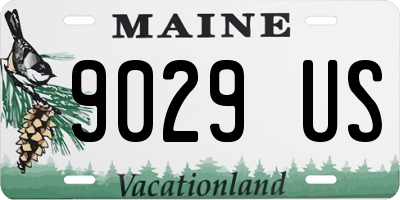 ME license plate 9029US