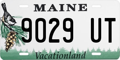 ME license plate 9029UT