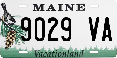 ME license plate 9029VA