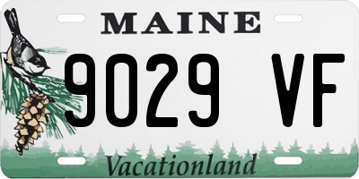 ME license plate 9029VF