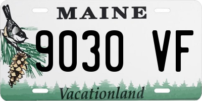 ME license plate 9030VF