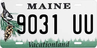 ME license plate 9031UU