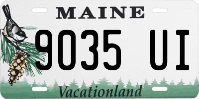 ME license plate 9035UI