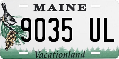 ME license plate 9035UL