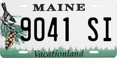 ME license plate 9041SI
