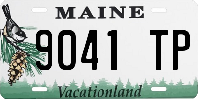 ME license plate 9041TP