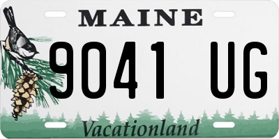 ME license plate 9041UG