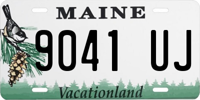 ME license plate 9041UJ