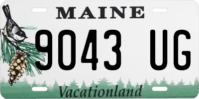ME license plate 9043UG