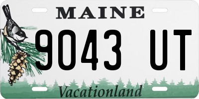 ME license plate 9043UT