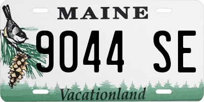 ME license plate 9044SE