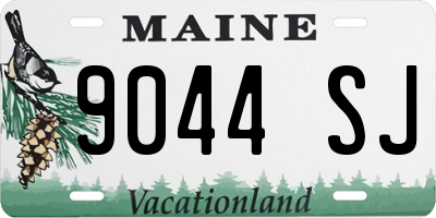 ME license plate 9044SJ