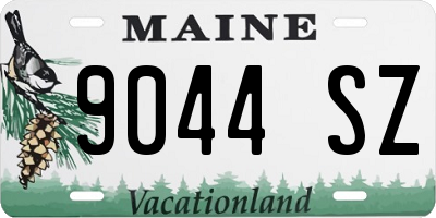 ME license plate 9044SZ