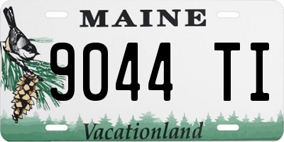 ME license plate 9044TI