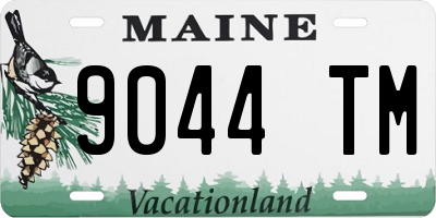 ME license plate 9044TM