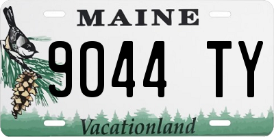 ME license plate 9044TY