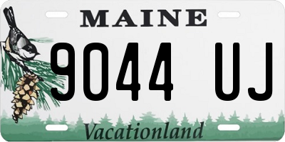 ME license plate 9044UJ