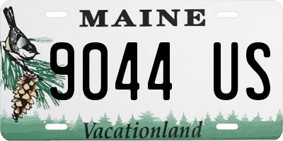 ME license plate 9044US