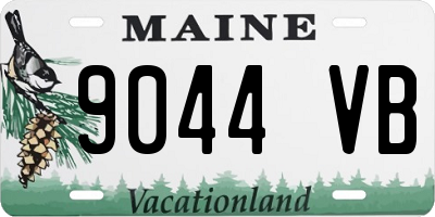 ME license plate 9044VB