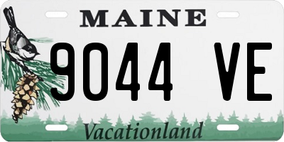 ME license plate 9044VE