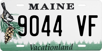 ME license plate 9044VF